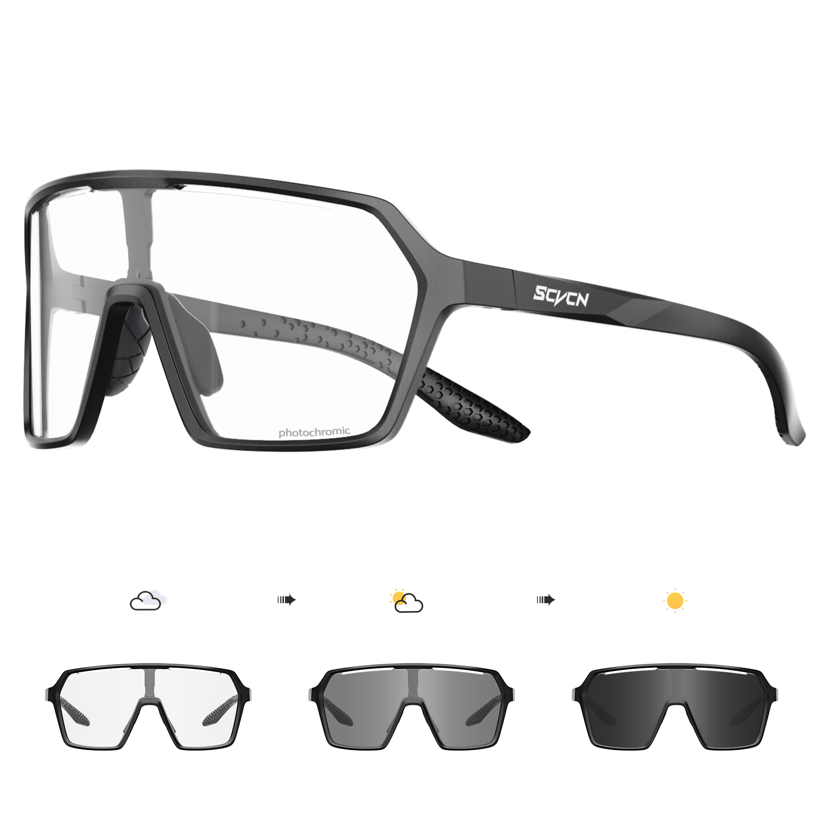 Mountain Biking Glasses - SCVCN cyclisme chaud photochromique UV400 lunettes