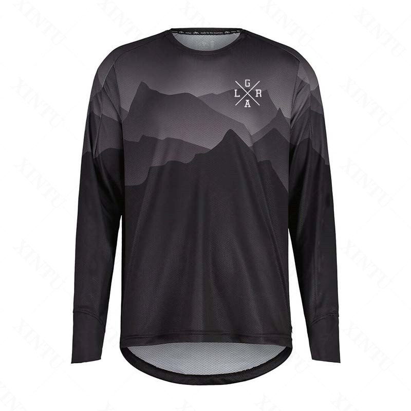 Mountain Biking Downhill - Maillot de moto pour hommes Lrga,