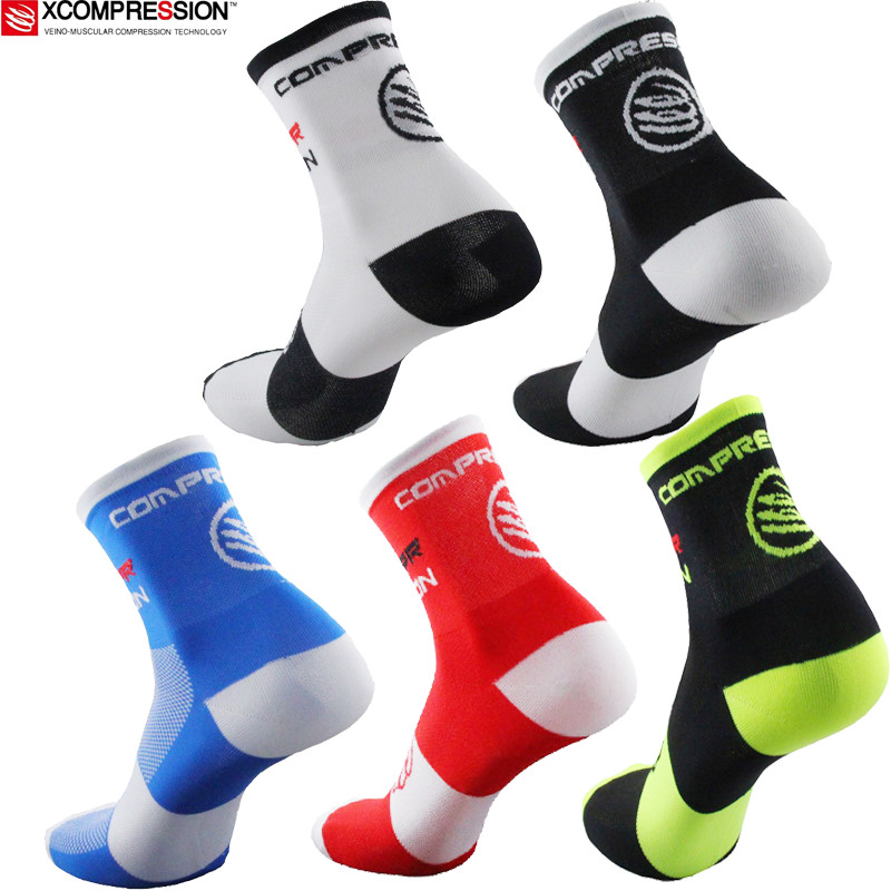 Mountain Biking Socks - Chaussettes de cyclisme 2017, haute élasticité,
