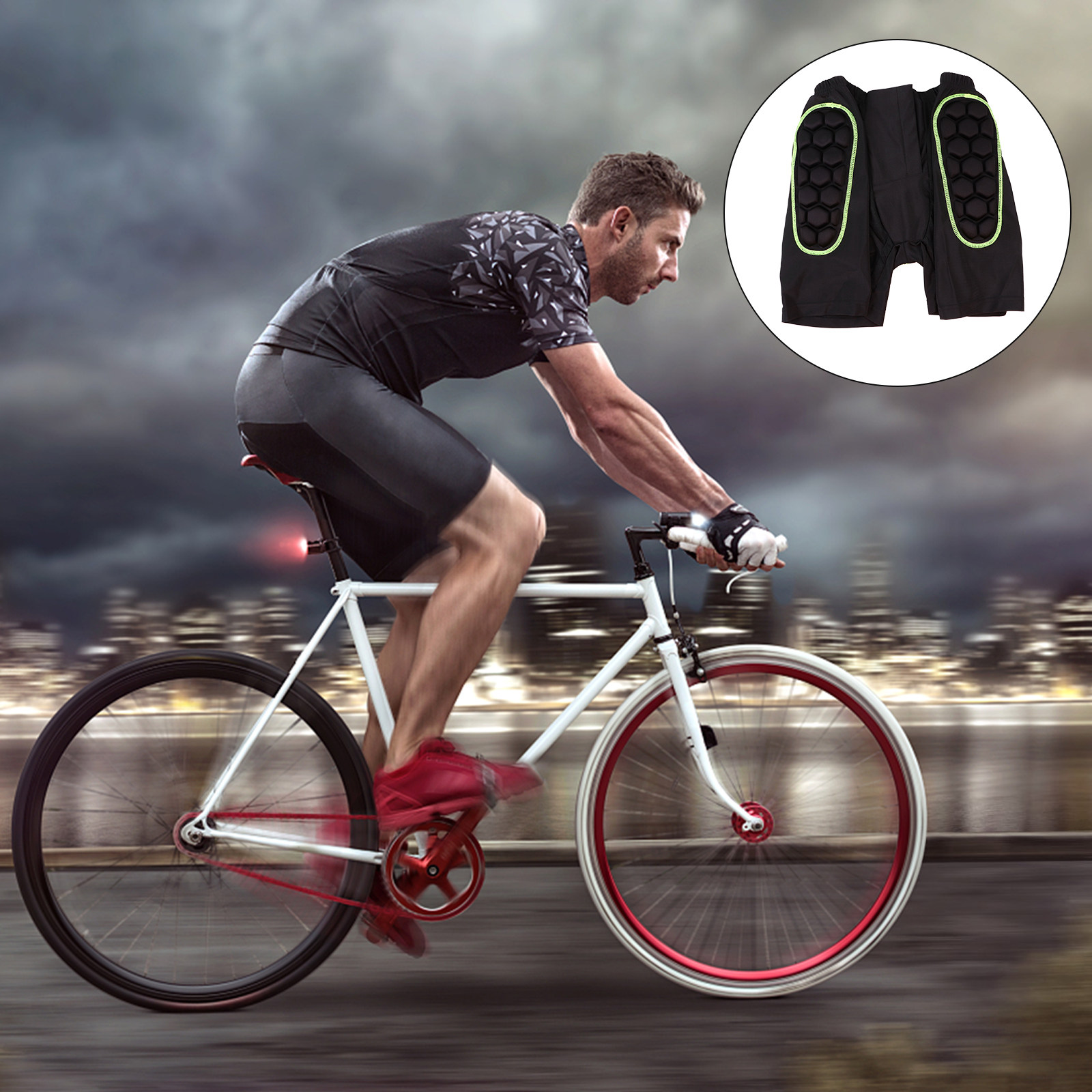 Mountain Biking Downhill - Shorts rembourrés pour hommes avec protection